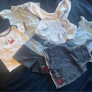 Janie and Jack By The Sea Baby Boy Layette Six Piece Set GUC